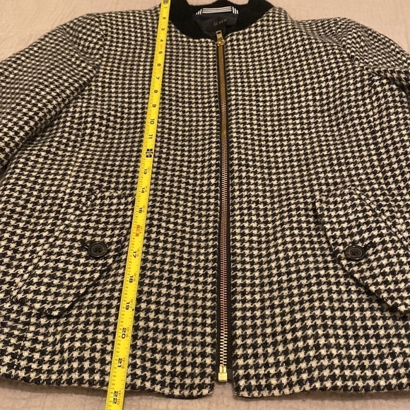 J. Crew Black and White Bomber Jacket - Picture 8 of 10